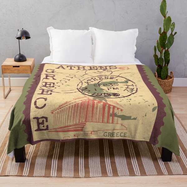 Artikelvorschau, Athen Griechenland Retro entworfen und verkauft von Primroaddesigns.