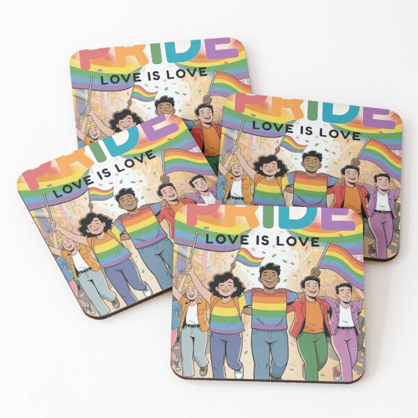Item preview, PRIDE Month T-Shirt – Love Is Love – LGBTQ+ Equality Rainbow Design designed and sold by Homecrate01.