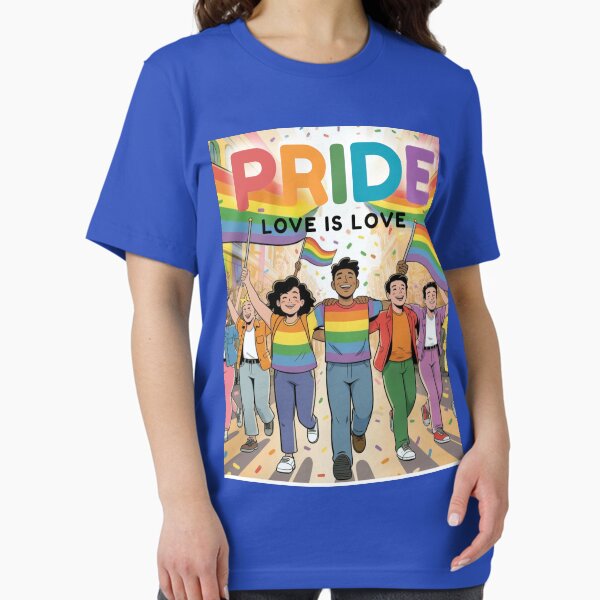 Item preview, PRIDE Month T-Shirt – Love Is Love – LGBTQ+ Equality Rainbow Design designed and sold by Homecrate01.