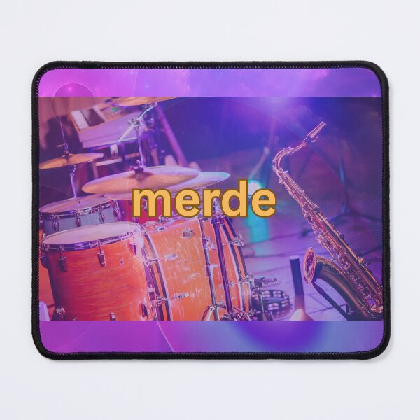 Item preview, Stage Drums Saxophone Merde! designed and sold by BrightrDayMusicArt.
