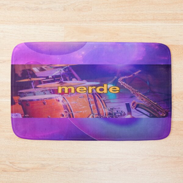 Item preview, Stage Drums Saxophone Merde! designed and sold by BrightrDayMusicArt.