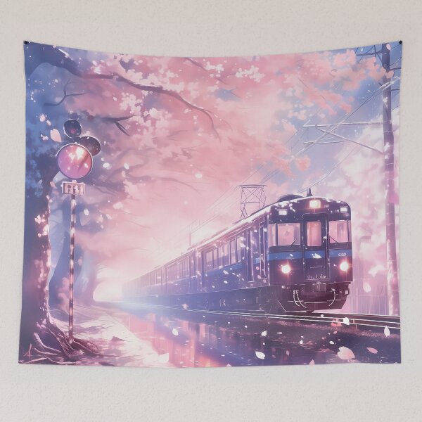 Item preview, Sakura and Local Train 02 designed and sold by YUI Works.