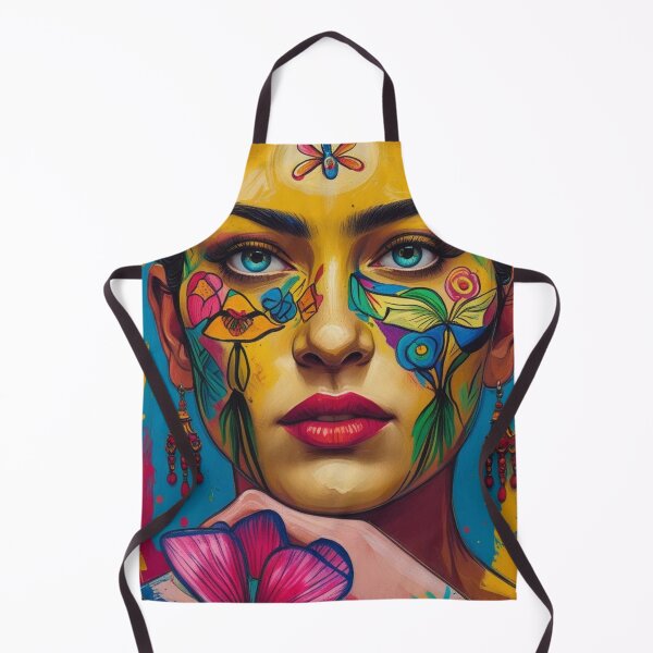 Item preview, AI designed Mexican Folk Art Woman designed and sold by ConnieVZ.