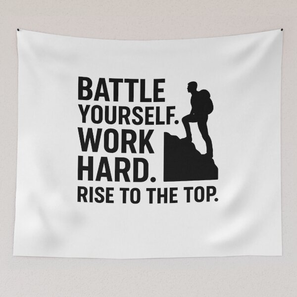 Item preview, Battle Yourself To Become The Best Version designed and sold by ‏Designly Yours‏.