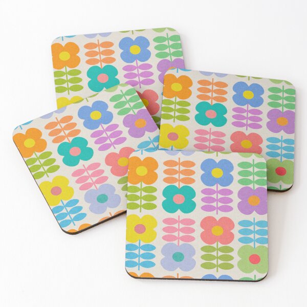 Item preview, Retro flowers 3 designed and sold by Gaëlle Konak Art.