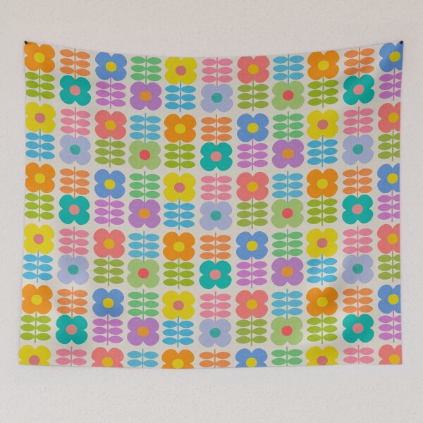 Item preview, Retro flowers 3 designed and sold by Gaëlle Konak Art.