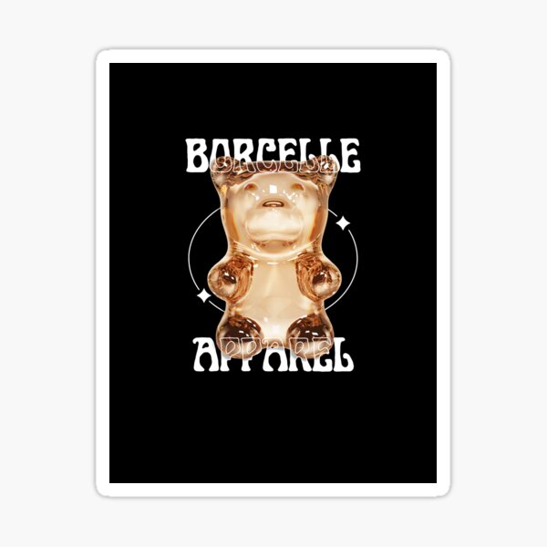 Vista previa del artículo con la obra «Borcelle Apparel – Camiseta con estampado de osito de goma dorado», diseñado y vendido por DarkVerseDesigns.