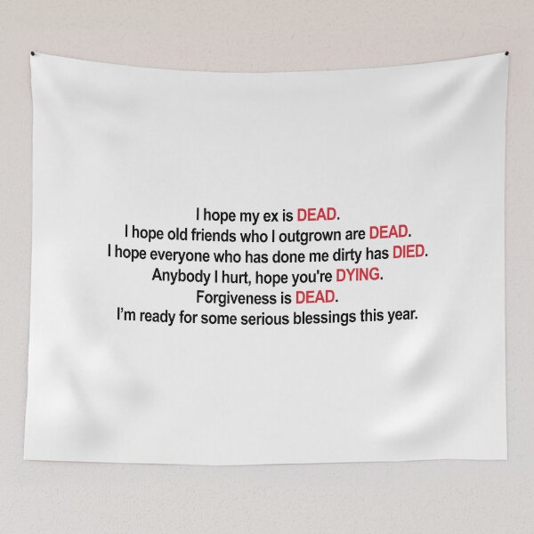 Item preview, i hope my ex is DEAD tiktok viral sound designed and sold by shitpostee.