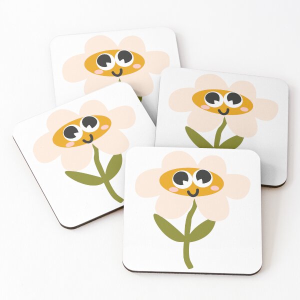Item preview, Cute spring daisy flower kawaii character designed and sold by Luamor.