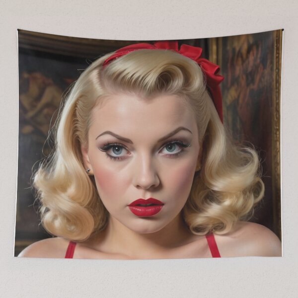 Item preview, 1940s Blonde Bikini Pin Up designed and sold by MissSaylor.