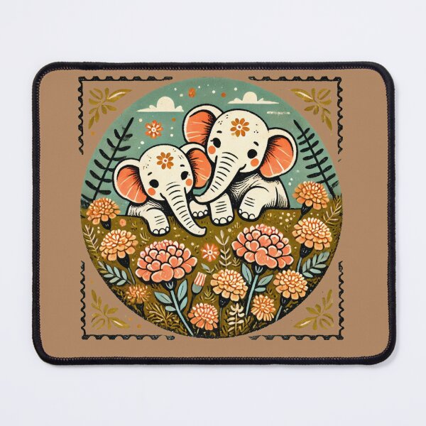 Item preview, Cute Elephants designed and sold by FrictionMaxxing.