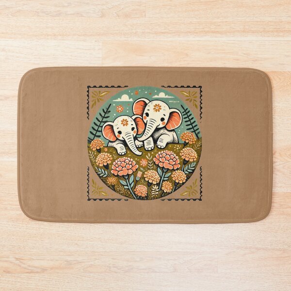 Item preview, Cute Elephants designed and sold by FrictionMaxxing.