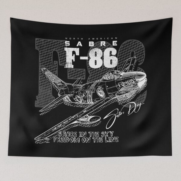 Item preview, F-86 Sabre Jet Fighter | Vintage Korean War Aircraft designed and sold by Aerolovers.