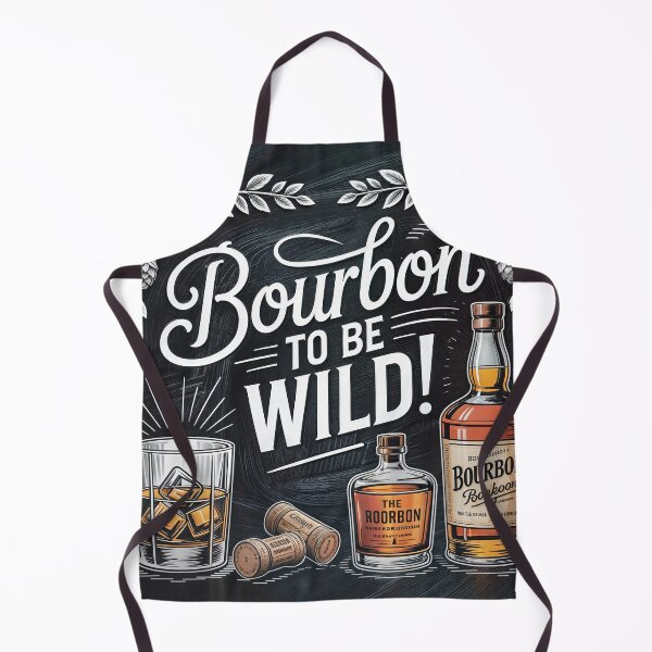 Item preview, Bourbon To Be Wild Chalkboard Art designed and sold by ForeverPrintsOK.