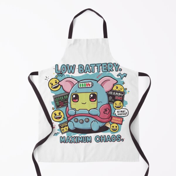 Item preview, Low Battery, Maximum Chaos – Digital Pet Revival Shirt designed and sold by Kerbster.