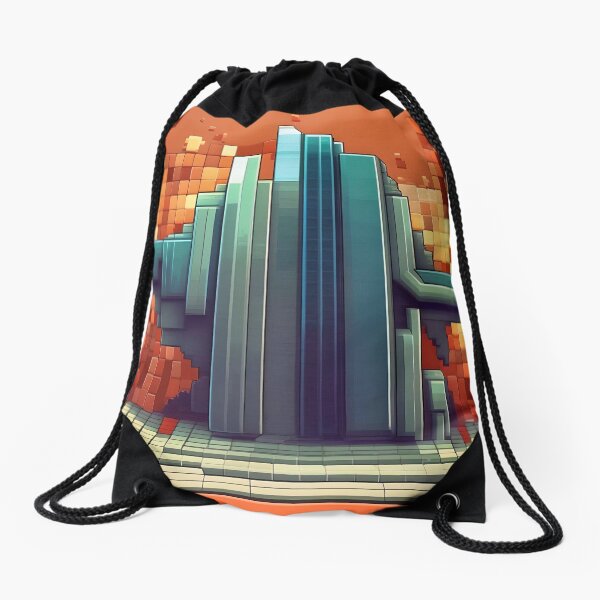 Item preview, Orange Pixelated Abstract Art designed and sold by Esterlane.