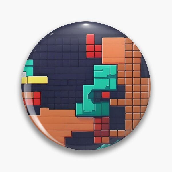 Artikelvorschau, Pixeliertes Gameplay inspirierte abstrakte Kunst entworfen und verkauft von Esterlane.