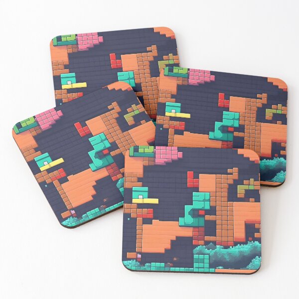Item preview, Pixelated Game Play Inspired Abstract Art designed and sold by Esterlane.