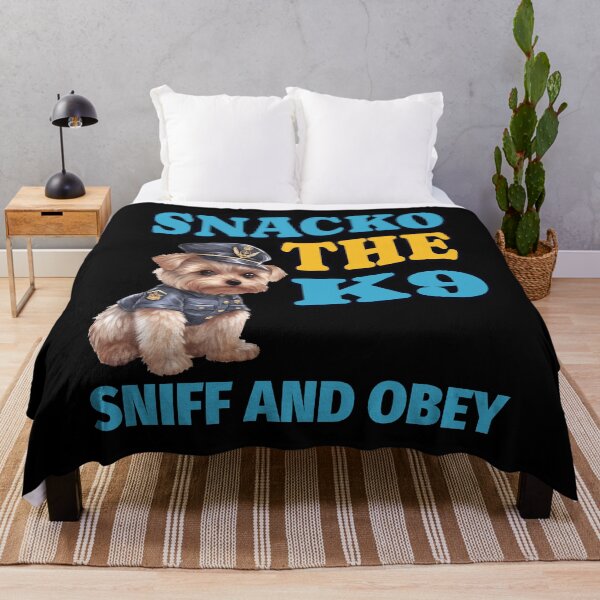 Item preview, Snacko the K9: Sniff and Obey Funny Dog T-Shirt designed and sold by Tony Mac Designs.