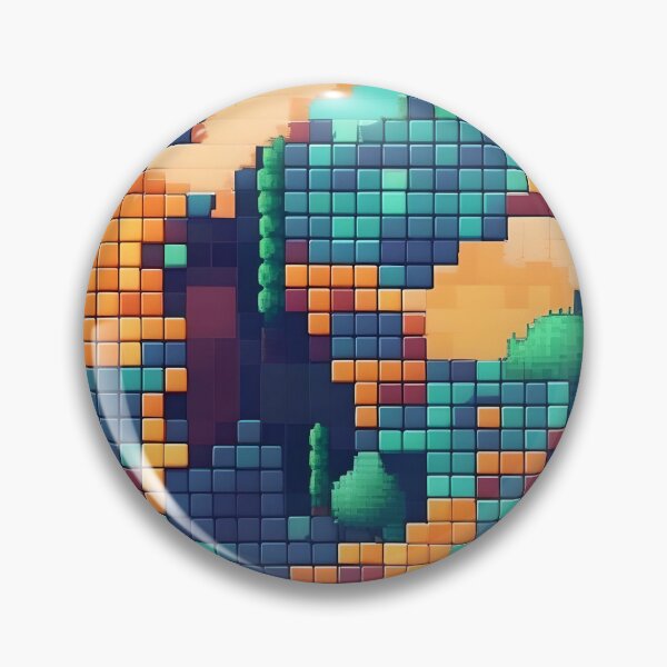 Item preview, Pixelated Blue Abstract Art designed and sold by Esterlane.