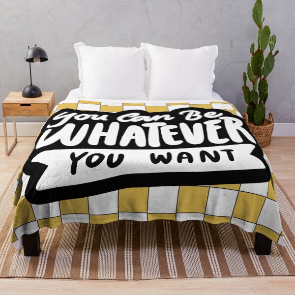 Item preview, Retro Checkerboard You Can Be Whatever You Want | Groovy Bold Motivational Typography Design Classic T-Shirt designed and sold by LeoraAtelier.