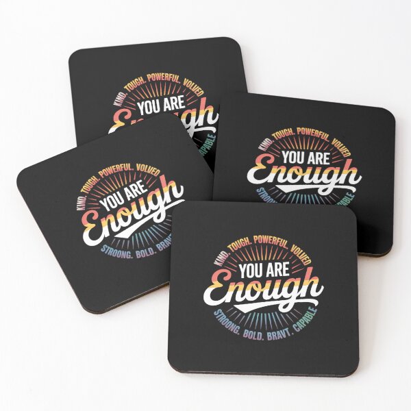 Item preview, YOU ARE Enough,KIND, TOUGH, POWERFUL, LOVED designed and sold by Mr-wow.