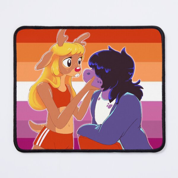 Artikelvorschau, Lesbenflagge „Susie und Noelle“ entworfen und verkauft von LionsCantDraw.