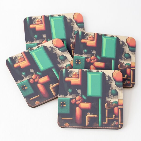 Item preview, Pixelated Machinery Abstract Art designed and sold by Esterlane.