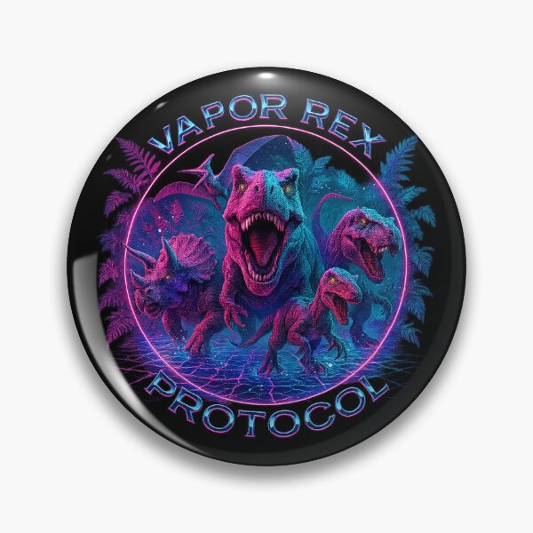 Item preview, Vapor Rex Protocol – Neon Dinosaur Cyberwave Pack designed and sold by SUNAGIMO9999.