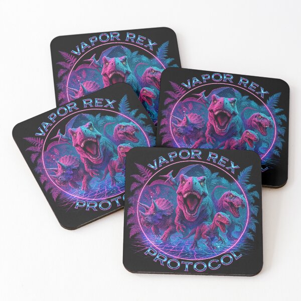 Item preview, Vapor Rex Protocol – Neon Dinosaur Cyberwave Pack designed and sold by SUNAGIMO9999.