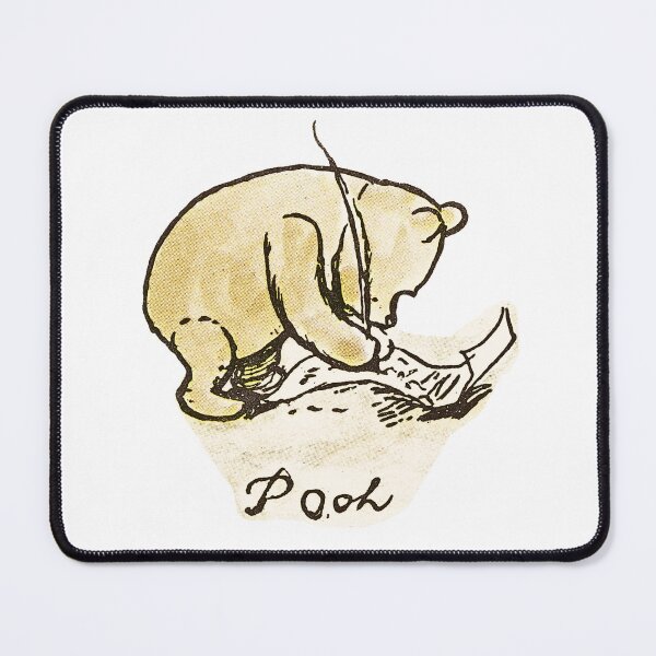 Item preview, Classic Vintage Original Winnie the Pooh Bear Writing Watercolor  designed and sold by PoohsCompany.