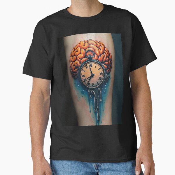 Item preview, Alzheimers Tattoo - Melting Time Brain designed and sold by Dreams--Cape.