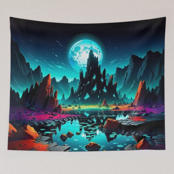 Item preview, Cyan Cold Night Scene designed and sold by Korral.