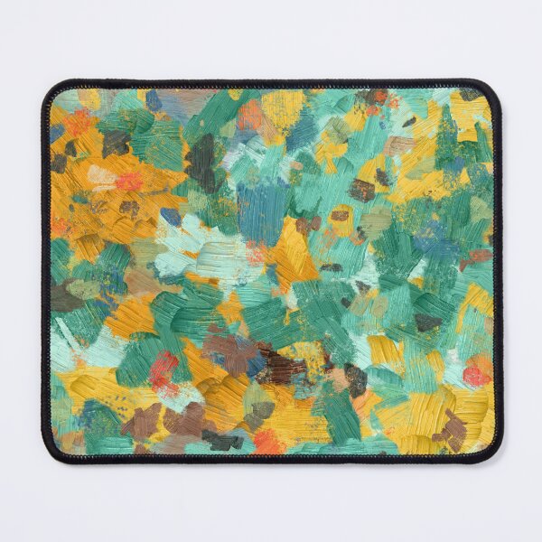 Item preview, Abstract Garden Textures in Gold, Turquoise, Browns designed and sold by Jessielee72.