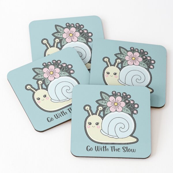 Item preview, Go with the slow cute snail designed and sold by FatBirdie.