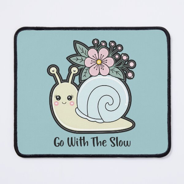 Item preview, Go with the slow cute snail designed and sold by FatBirdie.