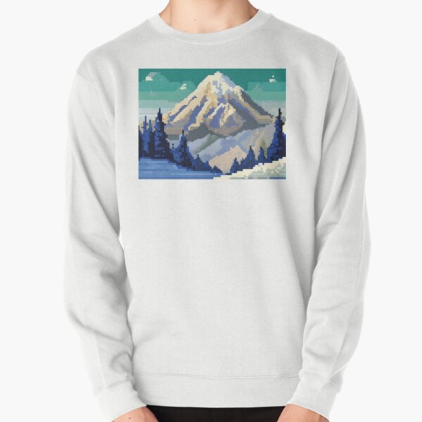 Item preview, Pixelated Mountain Landscape Abstract Art designed and sold by Esterlane.