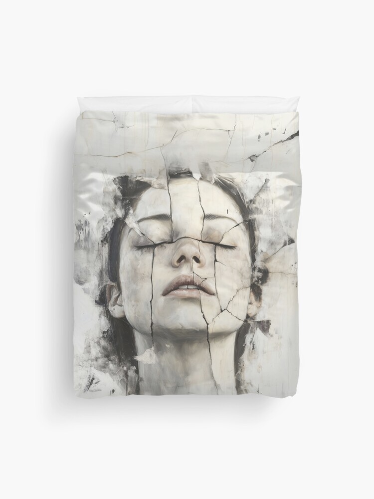 Thumbnail 1 of 2, Duvet Cover, Stillness in Pieces designed and sold by EllavEyben.