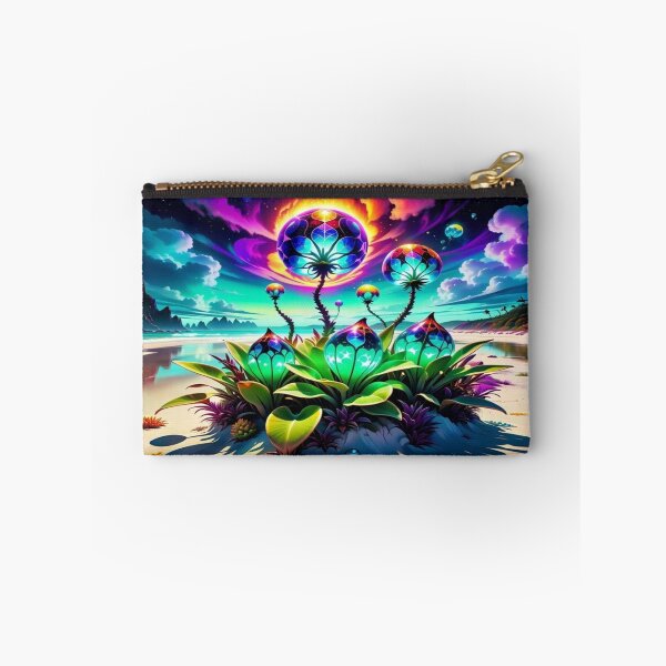 Item preview, Alien landscape with a glowing plant on a beach designed and sold by Korral.