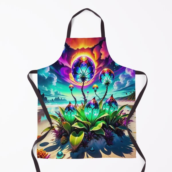 Item preview, Alien landscape with a glowing plant on a beach designed and sold by Korral.