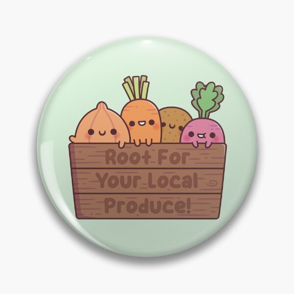 Item preview, Cute Vegetables Root For Your Local Produce designed and sold by rustydoodle.