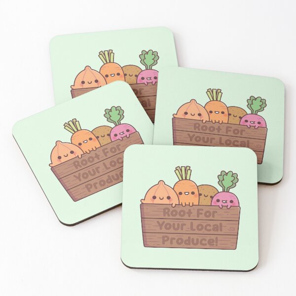 Item preview, Cute Vegetables Root For Your Local Produce designed and sold by rustydoodle.