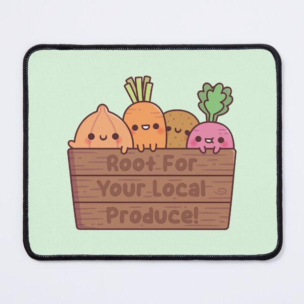 Item preview, Cute Vegetables Root For Your Local Produce designed and sold by rustydoodle.