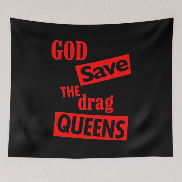 Aperçu de l'œuvre God save the DRAG Queens - revolution red créée et vendue par Thelittlelord.