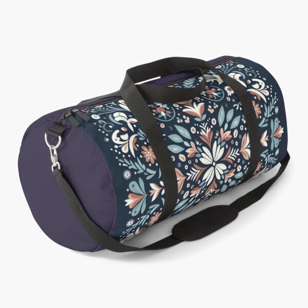 Item preview, Scandinavian folk art with symmetrical florals and clean lines designed and sold by DinaMurad.