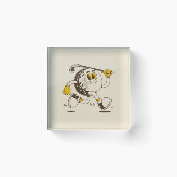 Item preview, Vintage Golf Ball Cartoon – Funny Retro Golfing Character designed and sold by adipra.