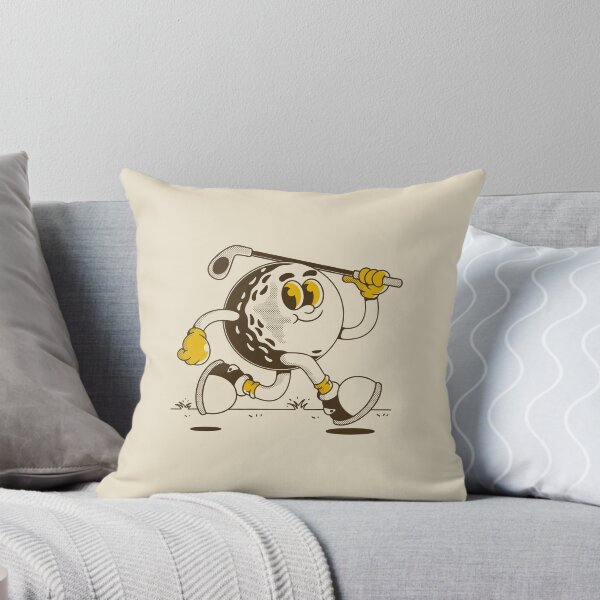 Item preview, Vintage Golf Ball Cartoon – Funny Retro Golfing Character designed and sold by adipra.