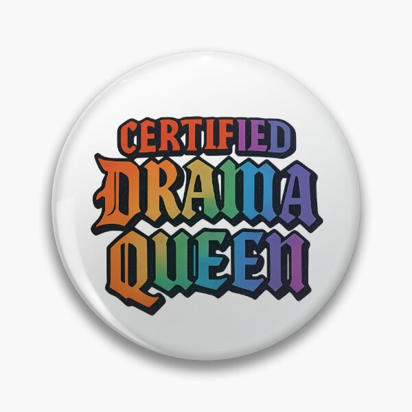 Item preview, Certified Drama Queen – Rainbow Pride Typography designed and sold by Haus Of Sin.