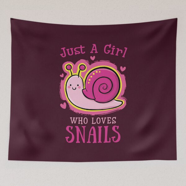 Item preview, Just a girl who loves snails  designed and sold by FatBirdie.