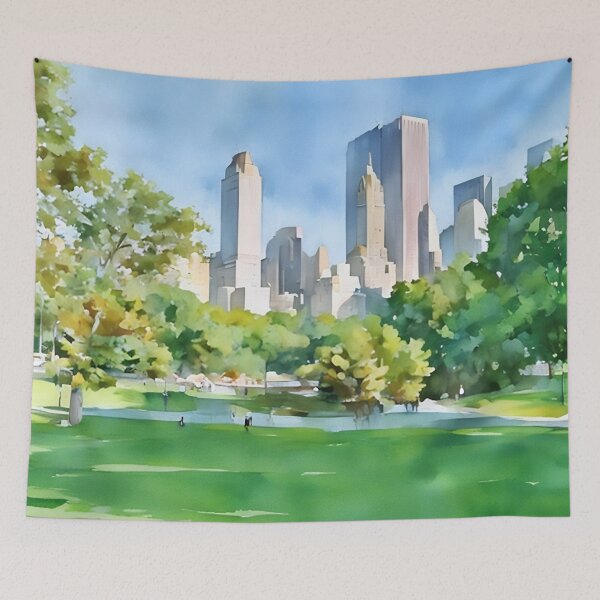 Item preview, Central Park Sunset designed and sold by RCWatercolours.